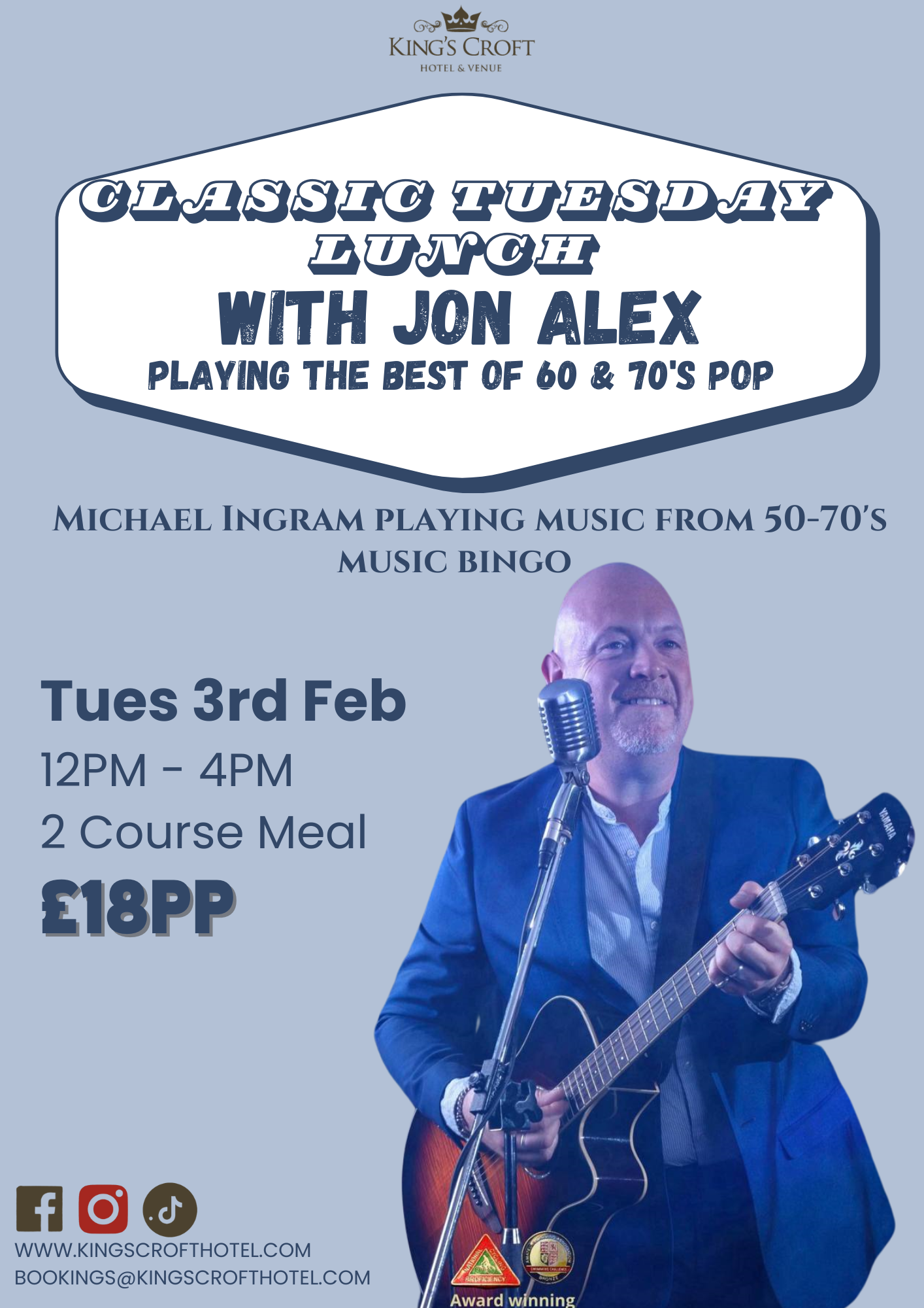 Classic Tuesday Lunch with Jon Alex