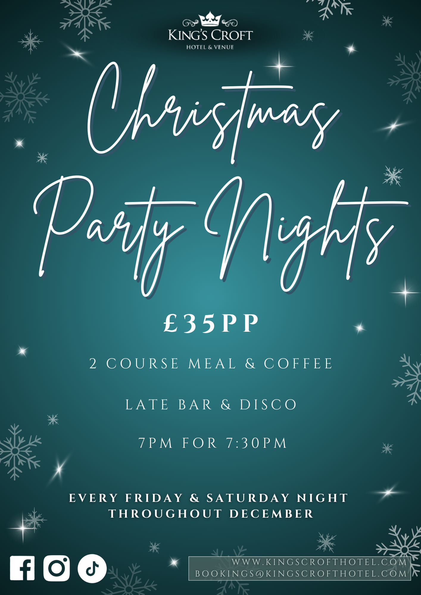 Christmas Party Night - Friday 6th December