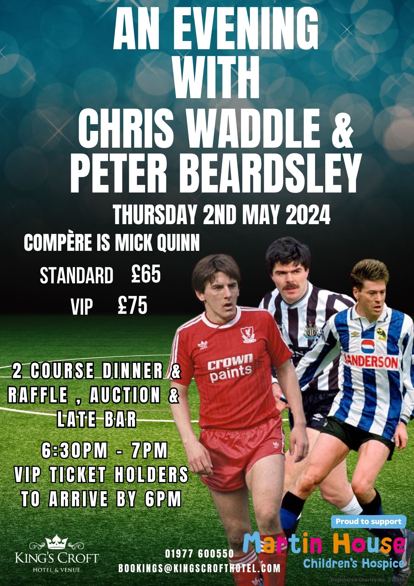 An Evening with Chris Waddle & Peter Beardsley VIP