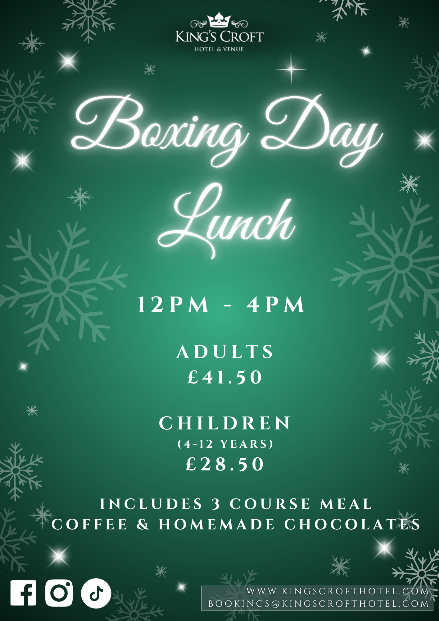 Boxing Day Lunch 2025