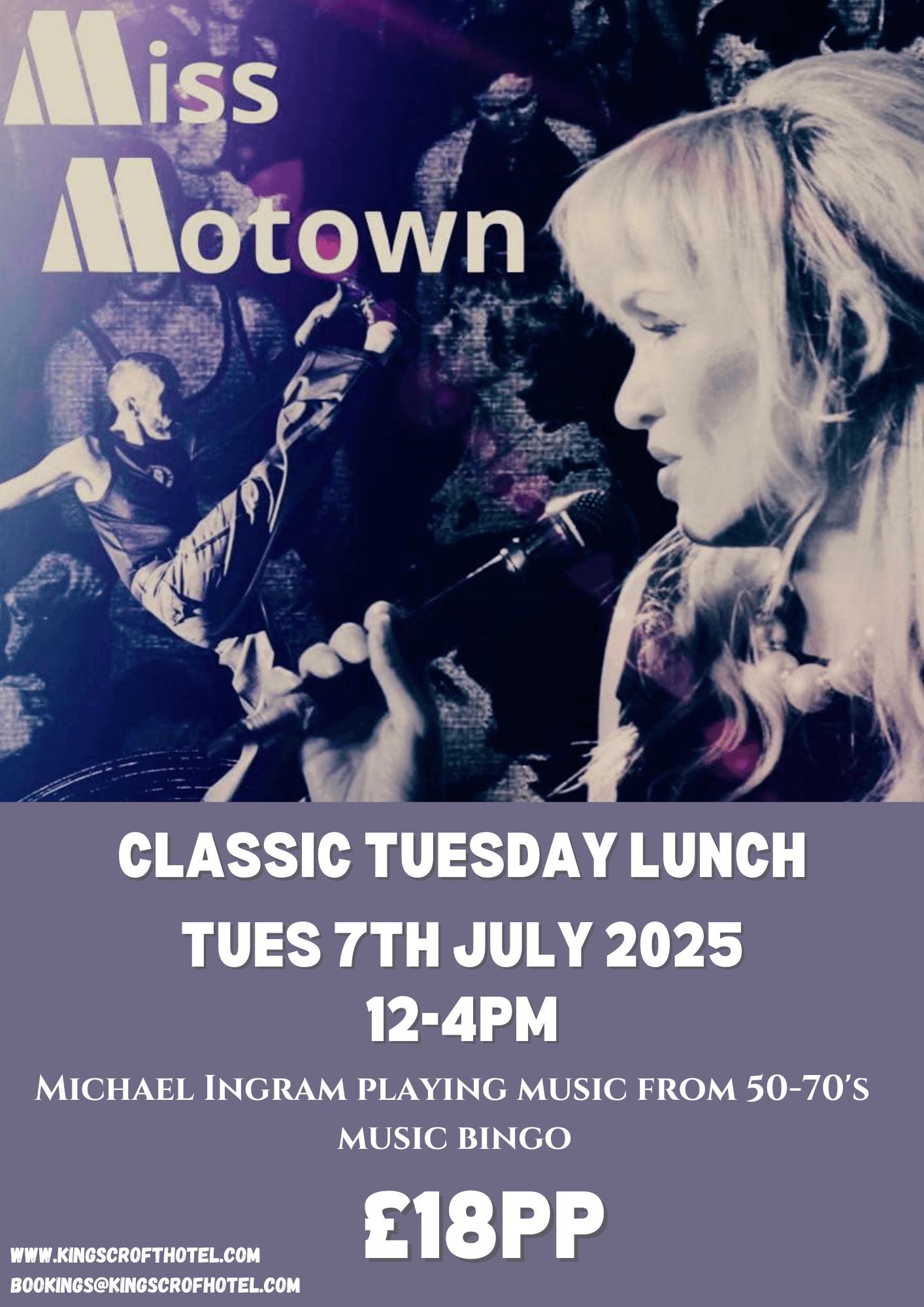 Classic Tuesday Lunch - Miss Motown