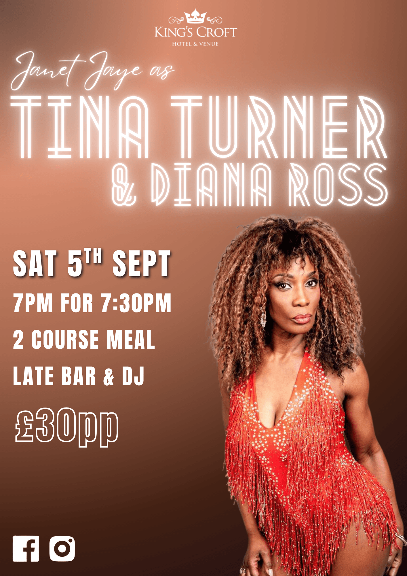 Janet Jaye as Tina Turner & Diana Ross