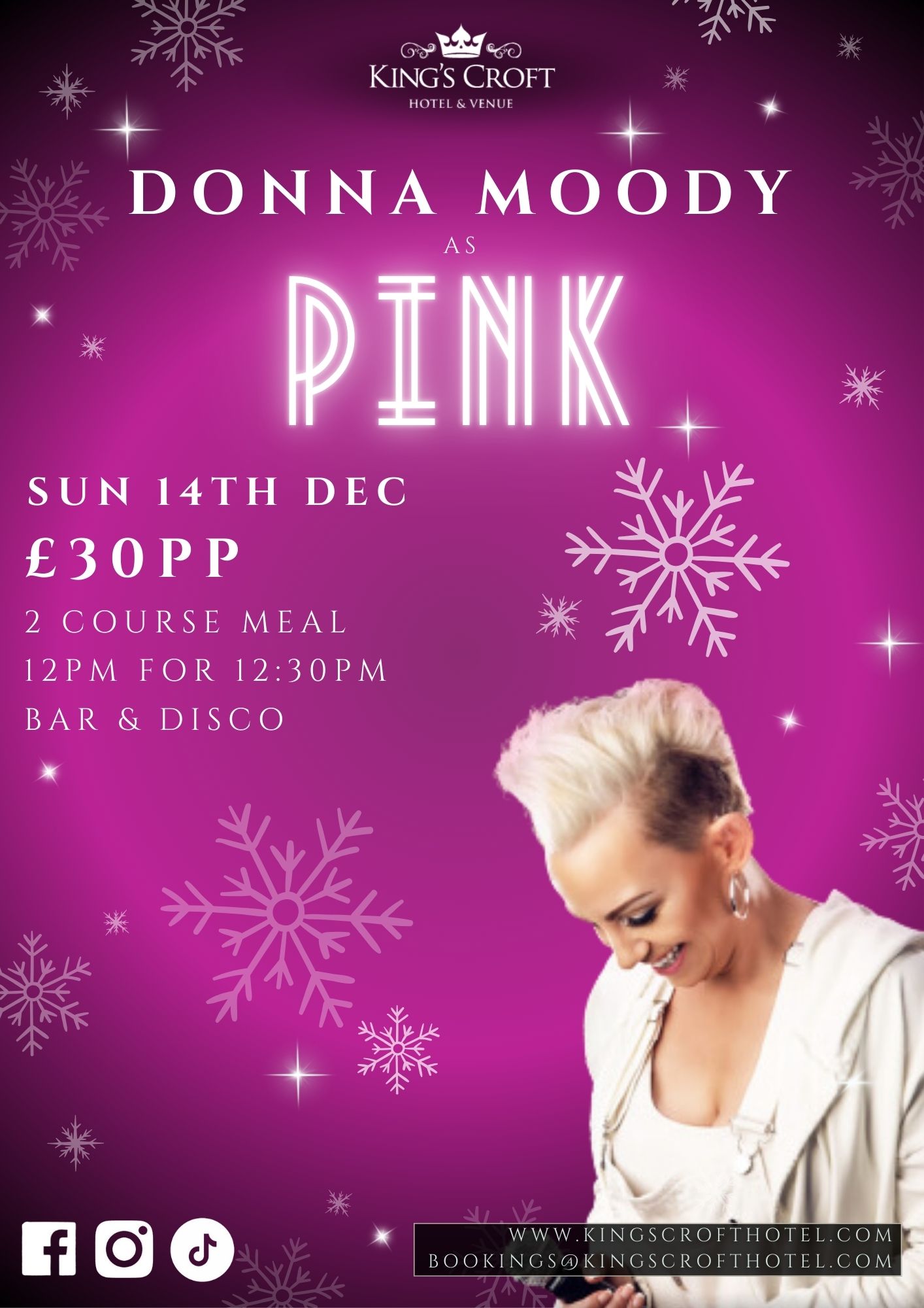 Christmas Lunch with Donna Moody as Pink