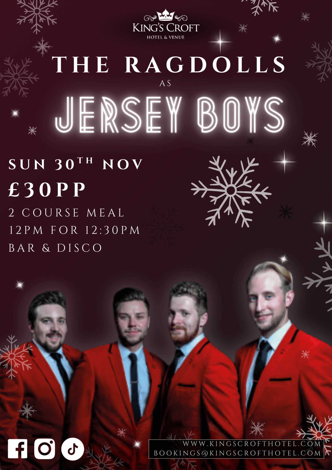 Christmas Lunch with the Jersey Boys