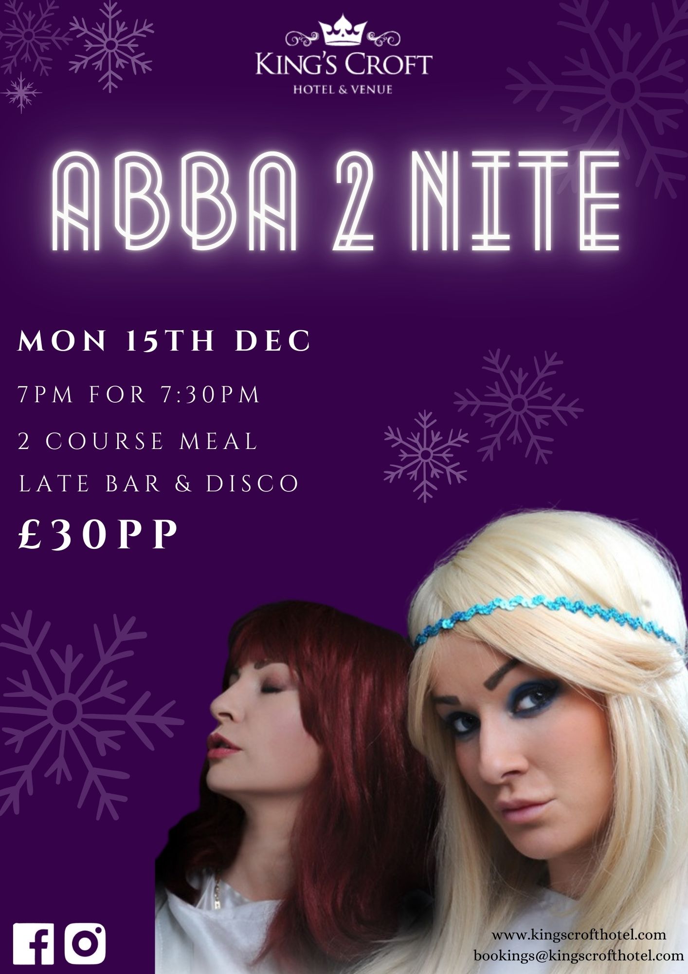 Christmas Dinner With ABBA2Nite